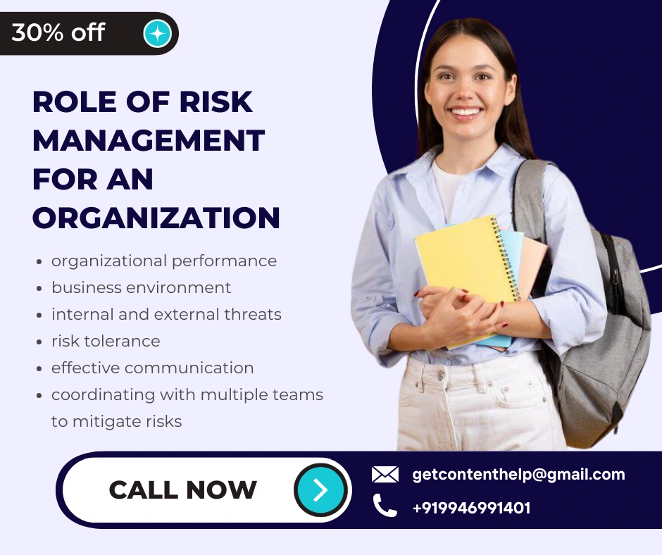 role of risk managemnt assignment